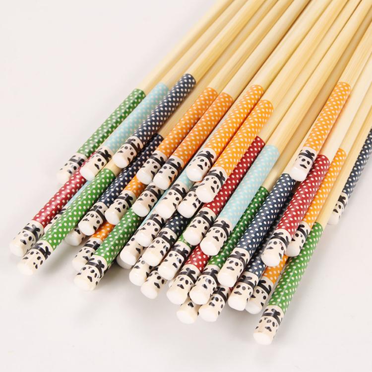 

Pairs/bamboo Chopsticks, Natural Bamboo Household Cartoon Non-slip Japanese Tableware Chopsticks Set