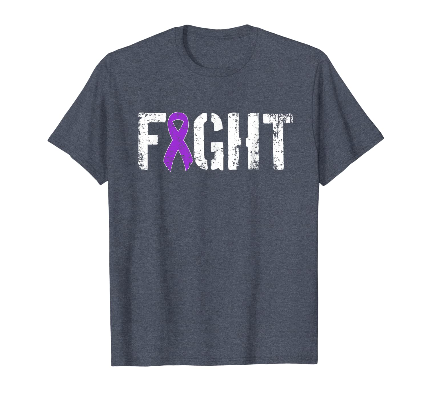 

fight pancreatic cancer - military style awareness ribbon t-shirt, White;black