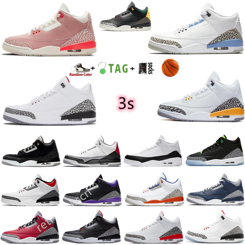 

Basketball shoes men women jumpman 3s Racer Blue Cool Grey Royal Cement Fragment Knicks Red International Tinker Court Purple Hall of Fame Rust sneakers, Bubble bag