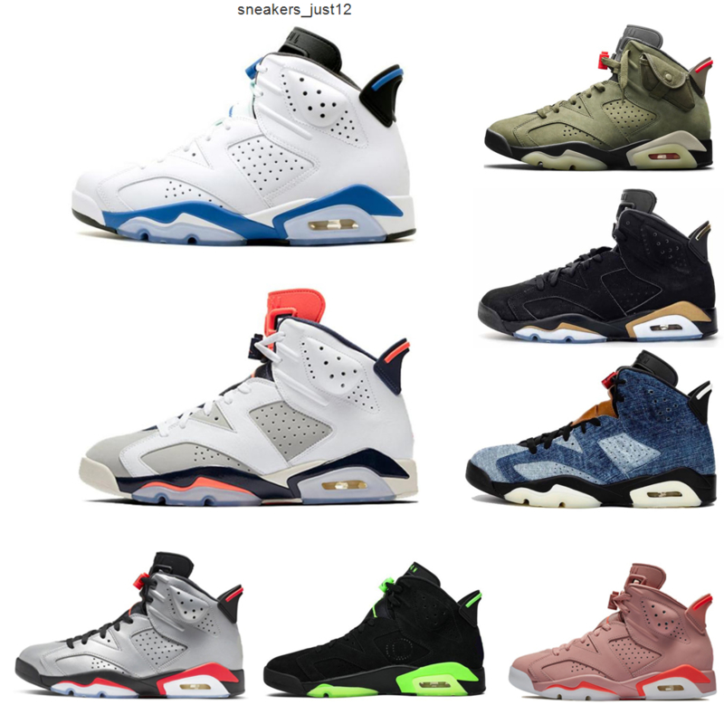 

2021 Newest Jumpman DMP UNC Basketball Shoes 6 Top quality 6s Hare Black Infrared men Sneakers