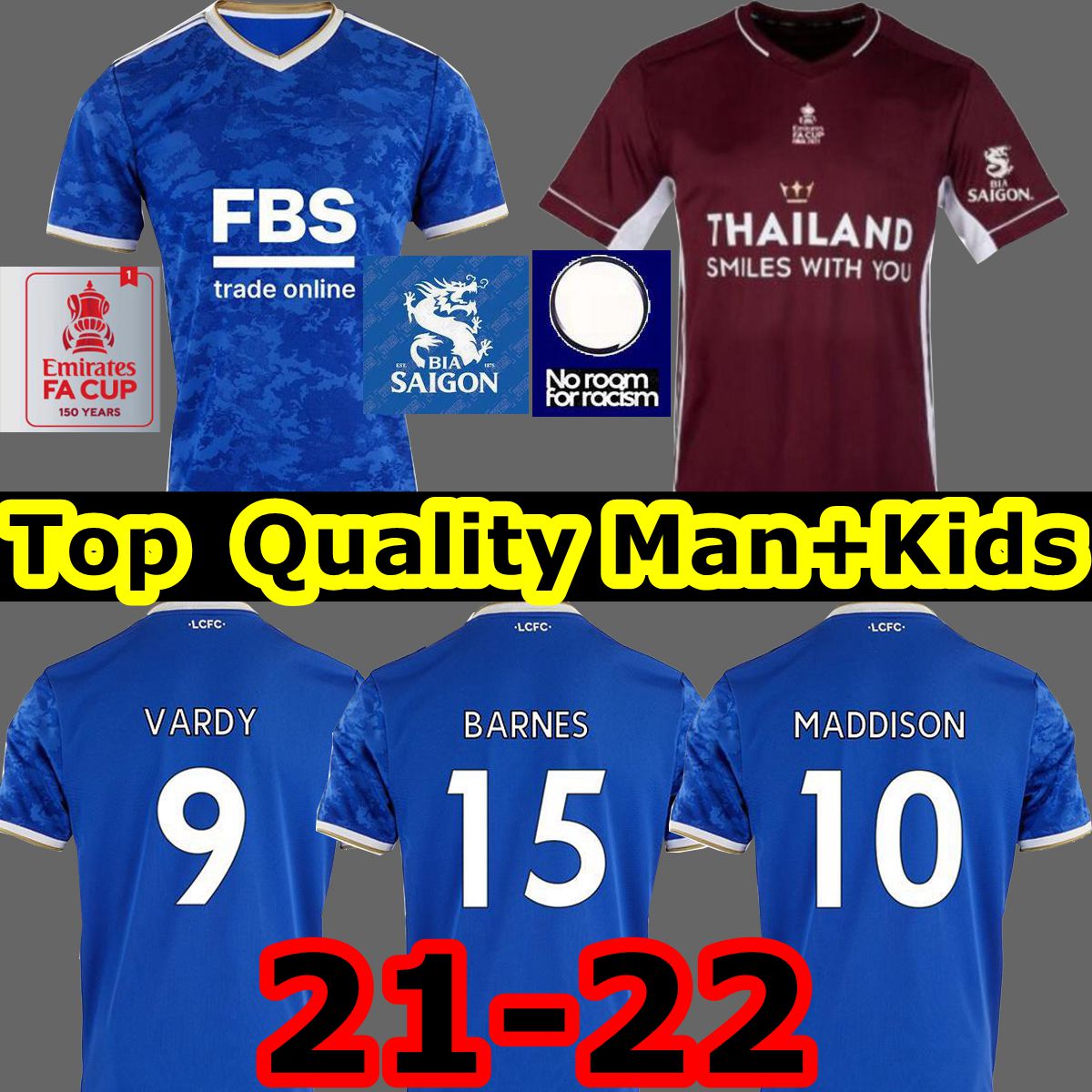 

Leicester soccer jersey 21 22 football shirt CITY 2021 2022 VARDY NDIDI MADDISON IHEANACHO TIELEMANS GRAY BARNES MORGAN RICARDO uniforms Men + kids kit, 21-22 home men