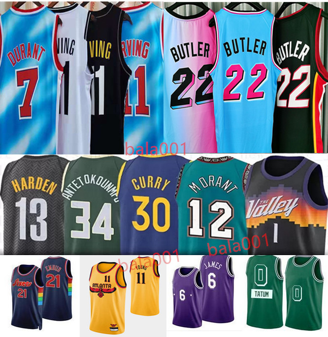 

Kevin Harden Luka Durant Basketball Jersey Heatings Tyler Kyle Stephen Jimmy Booker Curry Butler James Trae Irving Young Kyrie Doncic Netings Herro Antetokounmpo, As