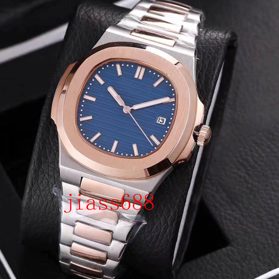 

2021 fashion 6 colors mens watch automatic self winding glide sooth second hand sapphire glass silver watches wristwatch, Slivery;brown