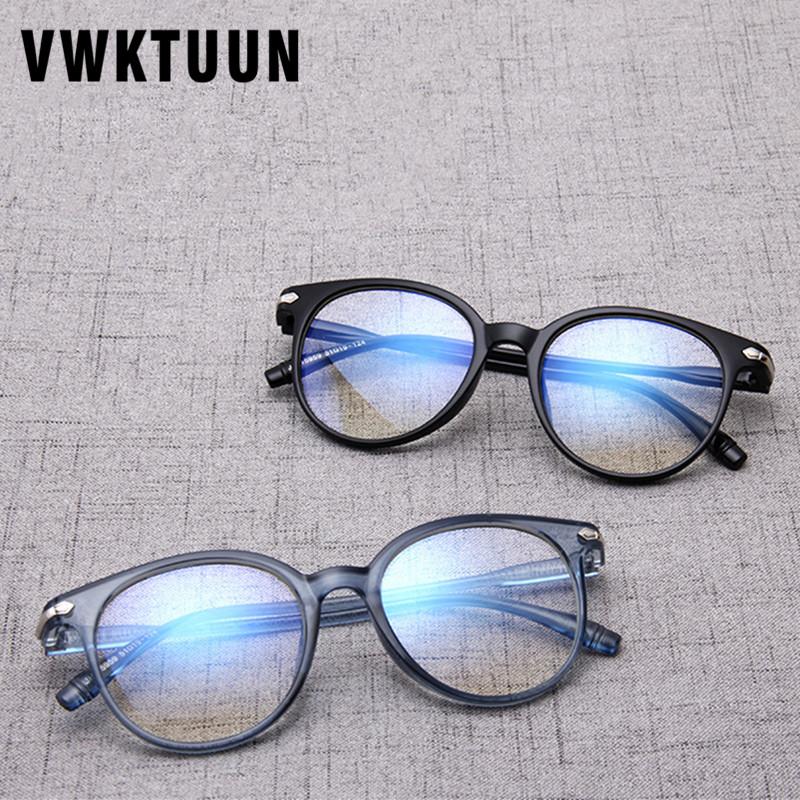 

Fashion Sunglasses Frames VWKTUUN Vintage Round Eyeglasses Frame Women Men Optical Glasses Prescription Super Light