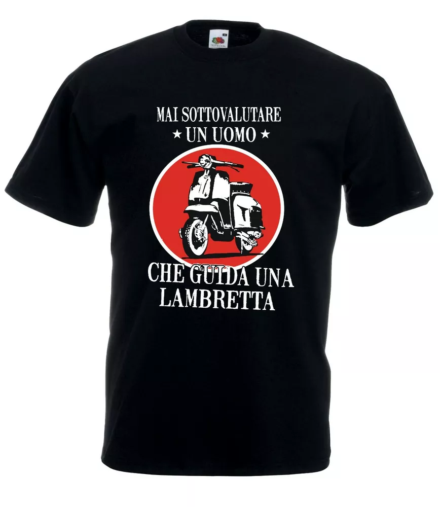 

T-Shirt Shirt j1707 Never underestimate a man who drives lambretta scooter, Mainly pictures