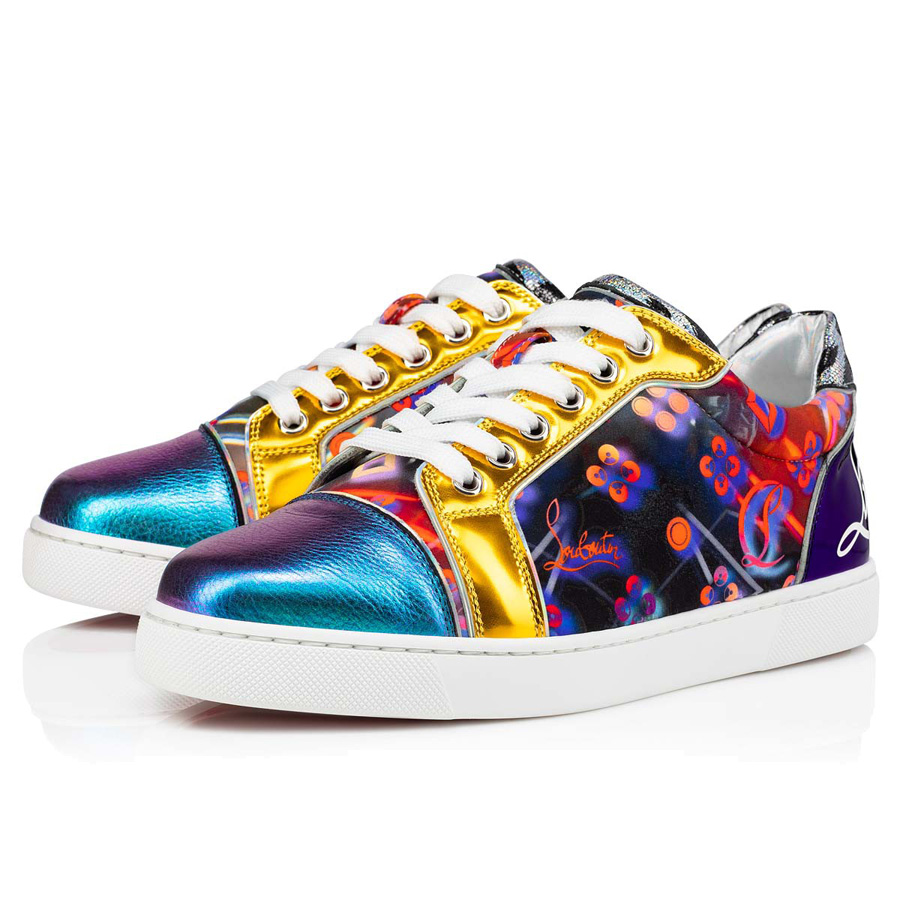 

Luxury Low Tops Women Elastikid Red Bottoms Dress Shoes Trendy Fun Vieira Flat Sneakers Originals Color Print Leather Designer Career Run Walk Trainers Box EU 35-43, #1