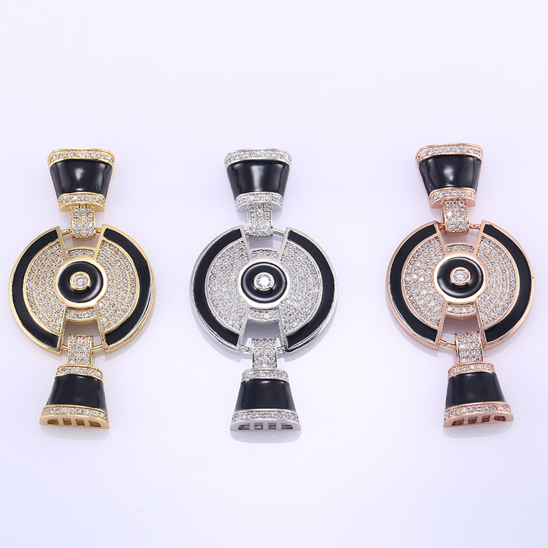 

High Quality Enmeled Micro Insert CZ Charm Pendant Jewelry Connectors for Bracelet and Necklace Making