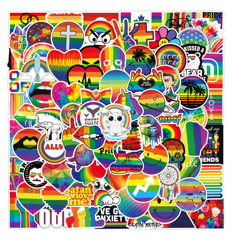 

100 GAY graffiti stickers waterproof Skin Protectors suitcase laptop scooter sticker