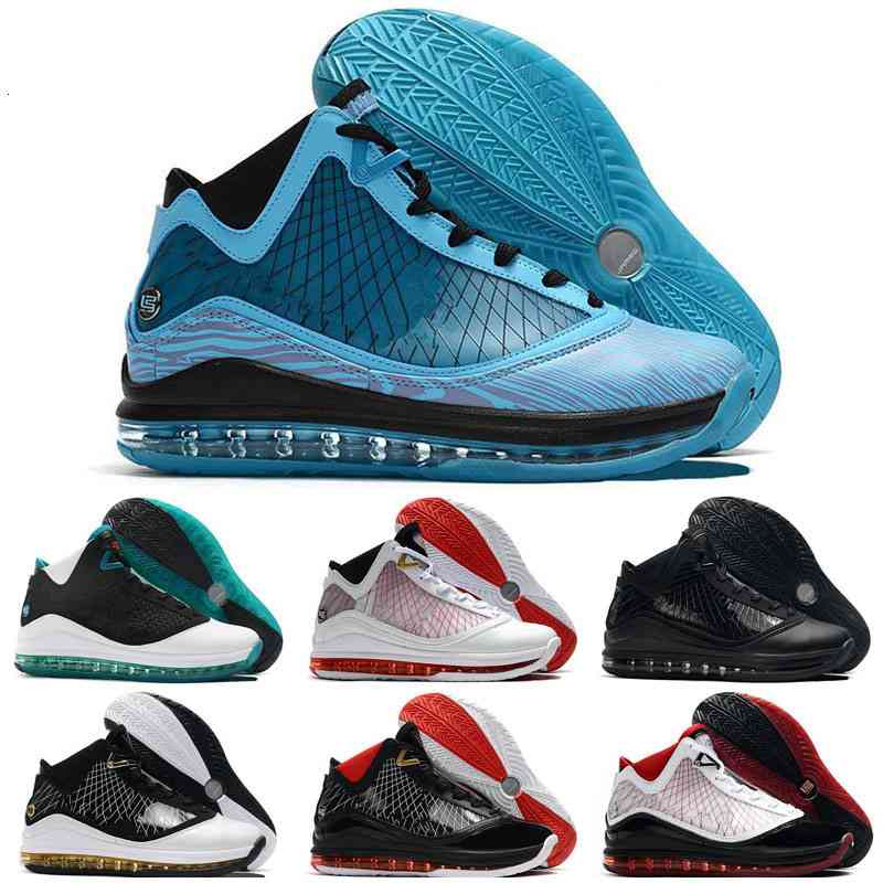 

Lebrons 7 low kids shoes fresh bred king equalit lightyear Lebron Sneaker 7s Sports Trainers, Black