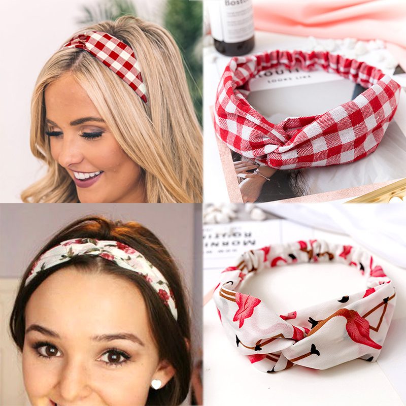 

head scarf Hair Band for womens hair Headband Women Hair Accessories Turban Twist Cross Hairband Headwrap Girls Flower Striped Knot