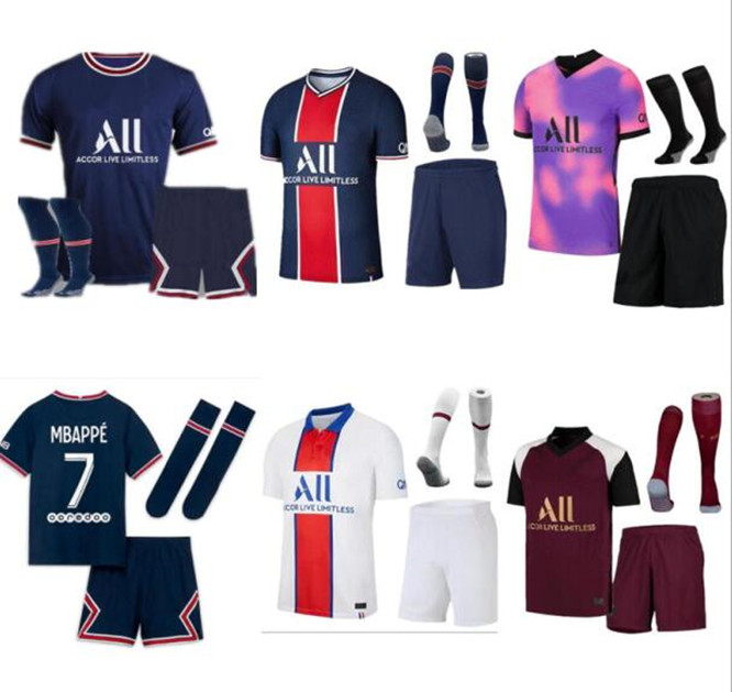 

20 21 22 Adult and Kids Thai soccer jersey MBAPPE VERRATTI 2020 2021 MARQUINHOS KIMPEMBE DI MARIA KEAN football Jersey soccer tops men shirt and sets, Yellow