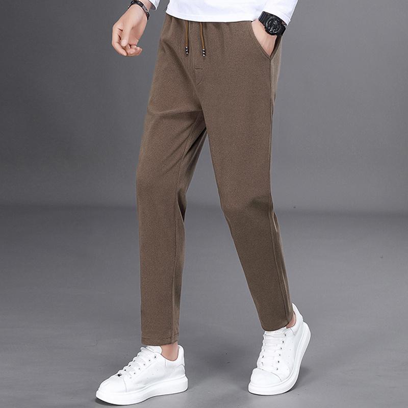 

Men's Pants 2022 Spring Aurumn Fashion Joggers Men Casual Loose Harem Mens Sweatpants Elastic Waist Drawstring Long Trousers, Black