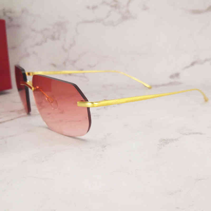 

Factory Direct Price Custom Men Women Fashion Sun Glasses Street Protect Rimless Eyewear