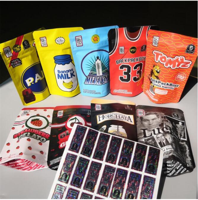

BACKPACKBOYZ 33 3.5g mylar bags resealable smell proof bags baggies BISCOTTI GELATO 41 GUARANA scotti pippen ZERBERT GELvhgtuj sgsg