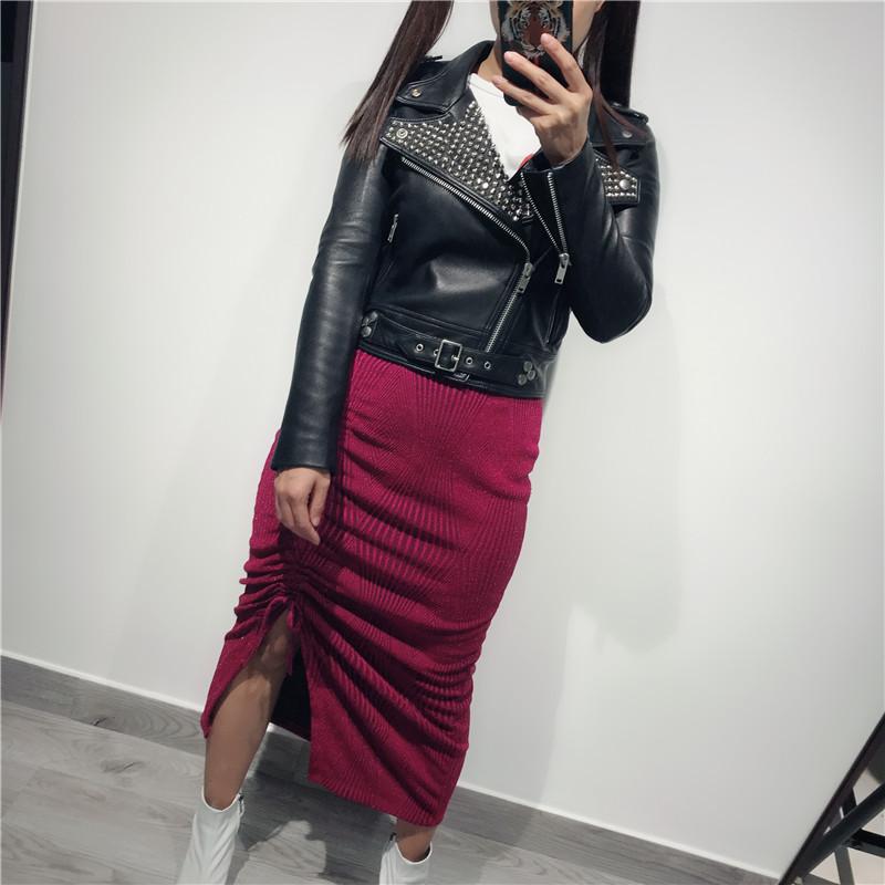 

Women's Leather & Faux Ladies Real Jacket Women Genuine, Black