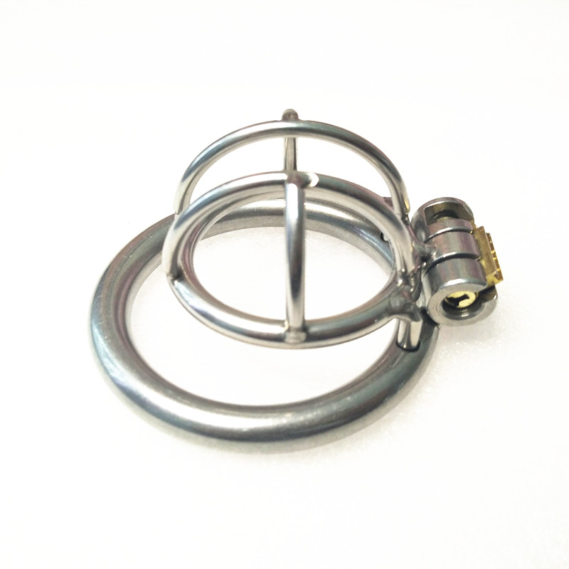 Male Chastity Devices Penis Cock Cage Stainless Steel BDSM Bondage Super Small Short Hidden Lock Pleasure Adult CBT Sex Toys for Him XCXA231
