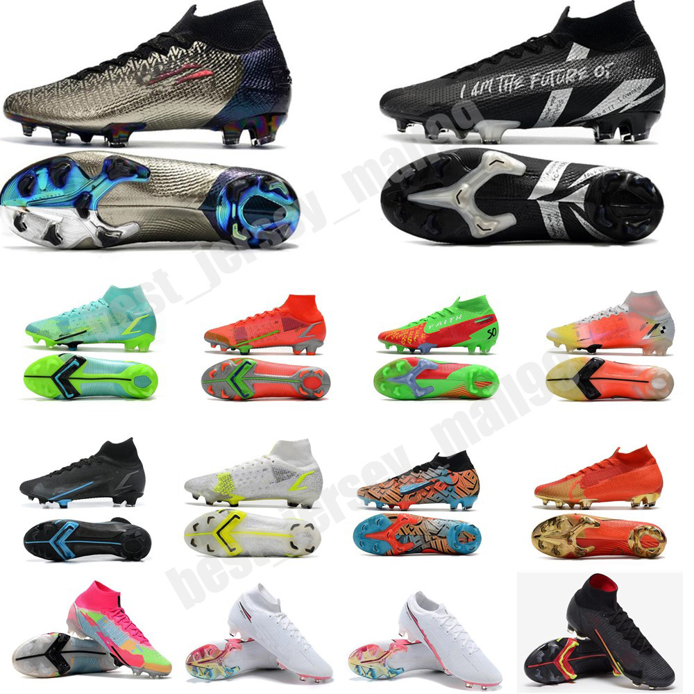 

2021 Superfly 8 VIII 360 Elite FG Soccer Shoes XIV Dragonfly CR7 Ronaldo IMPULSE PACK MDS 04 14 Dream Speed 4 Mens Women Big Boys High Football Boots Cleats with Box US3-11, Colour 12