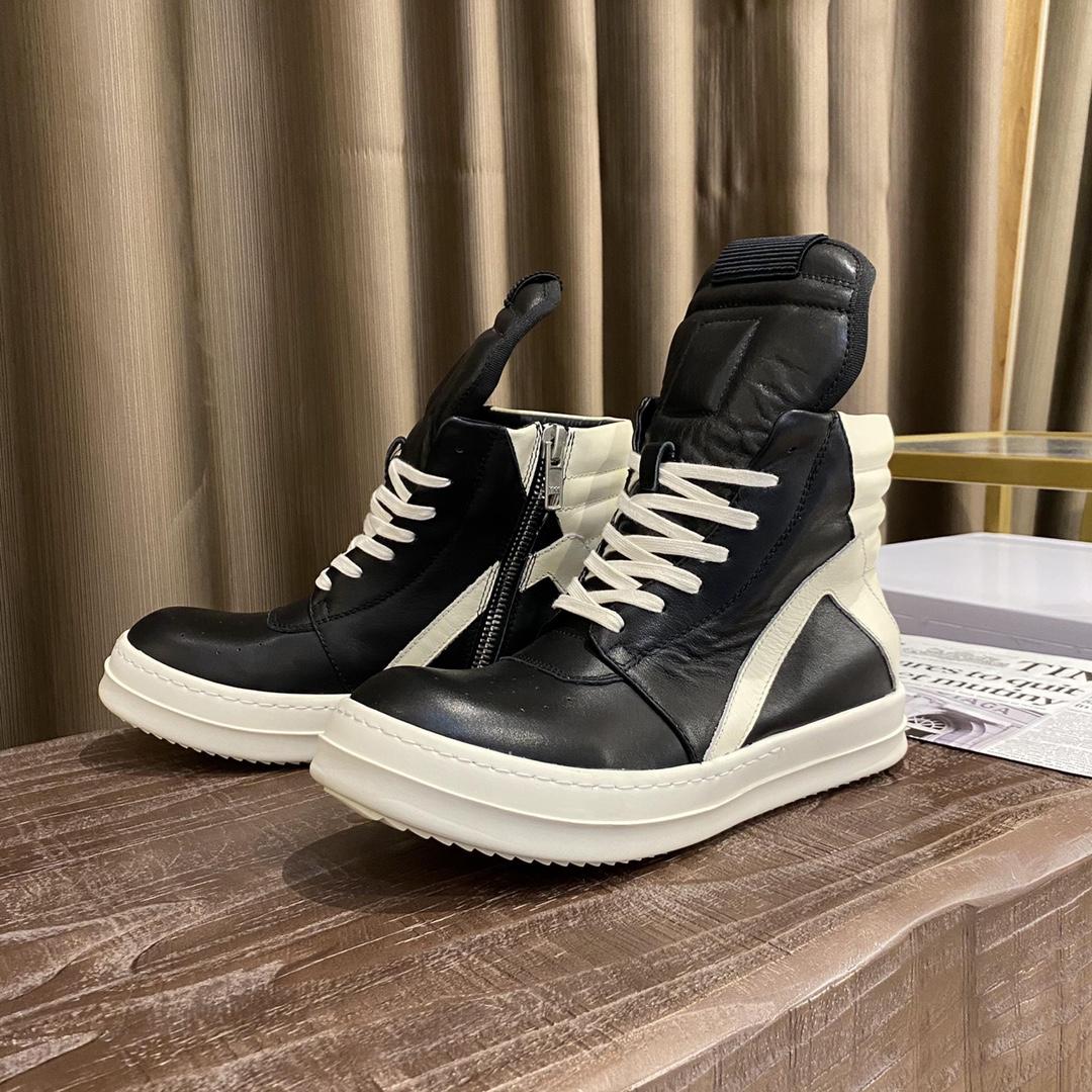 

Dress Shoes Rick Black Thick Bottom Increase Dark Mens Canvas Casual Short Boots Female Board Retro Dissol shoe Leather inverted triangle