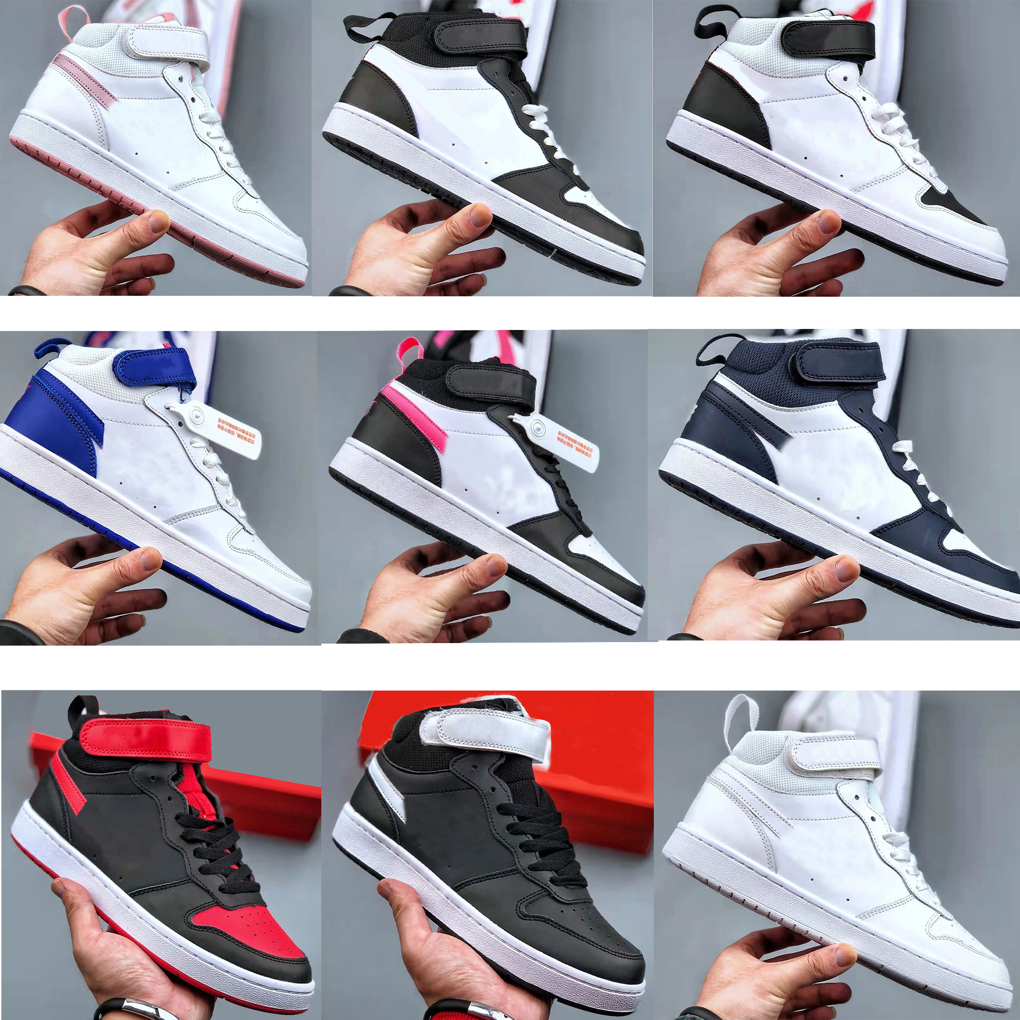 

New Color Authentic Court Borough Mid 2 Men Fashion Sneakers Women Outdoor Casual Shoes Comfortable Durable Skateboard Shoes, Box