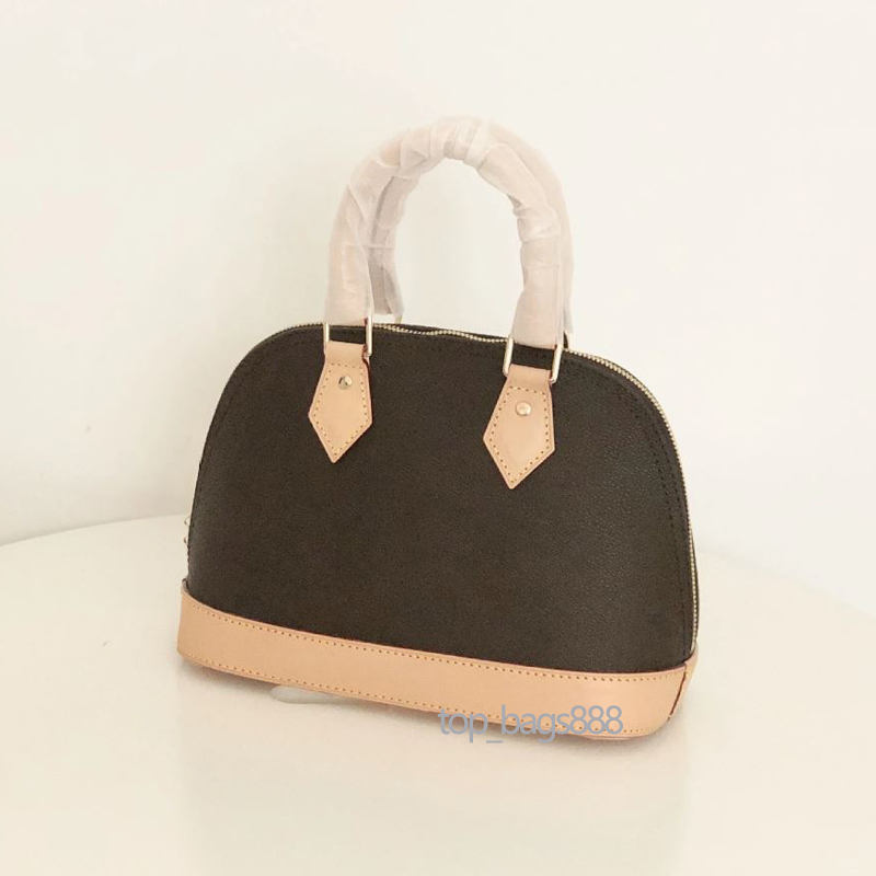 

Top quality handbags women classic brown flowers shell bag ab letter print mogra canvas genuine leather luv crossbody shoulder bags handbag