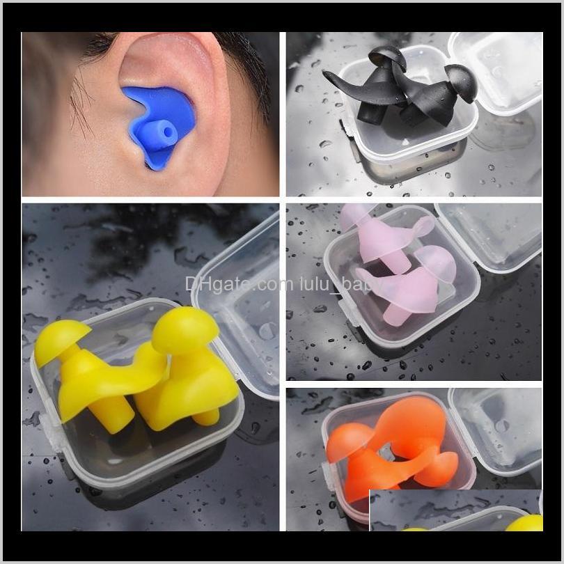 

Waterproof Swimming Professional Sile Swim Earplugs For Adult Swimmers Children Diving Soft Anti-Noise Ear Plug 9Scvy 9Hoz7