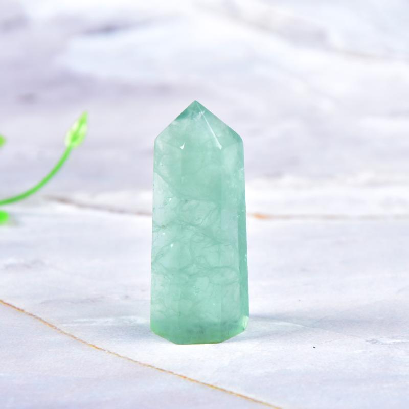 

Decorative Objects & Figurines Natural Crystal Green Fluorite Quartz Point Healing Stone Hexagonal Prisms 50-80mm Obelisk Wand Treatment DIY