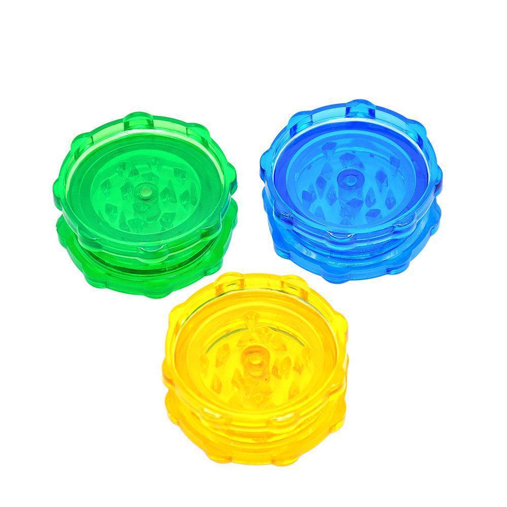 

Mixed Color Plastic Grinder 50 Mm 2 Layers Of Tobacco Smoke Machine Accessories
