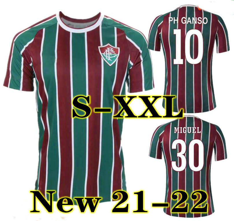 

21 22 home away PH GANSO soccer jersey Silveira Marcos Paulo Nascimento 2021 2022 Fluminense Adult men football shirt