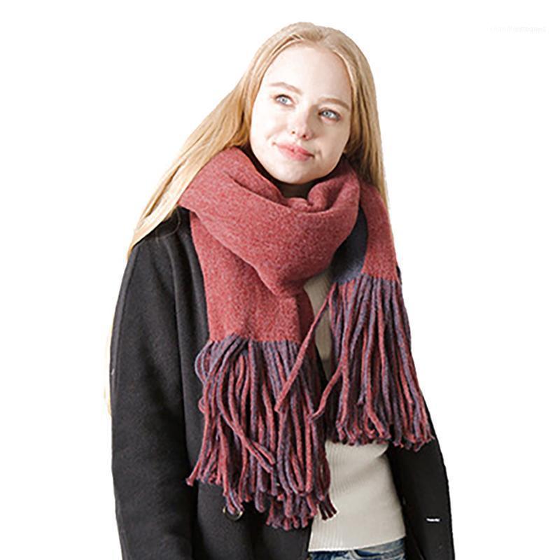 

Scarves High Quality Winter Cashmere Scarf Warm Long Thicker Bandana Lady Big Shawls And Wraps Fashion Girls Tassel Scarves1