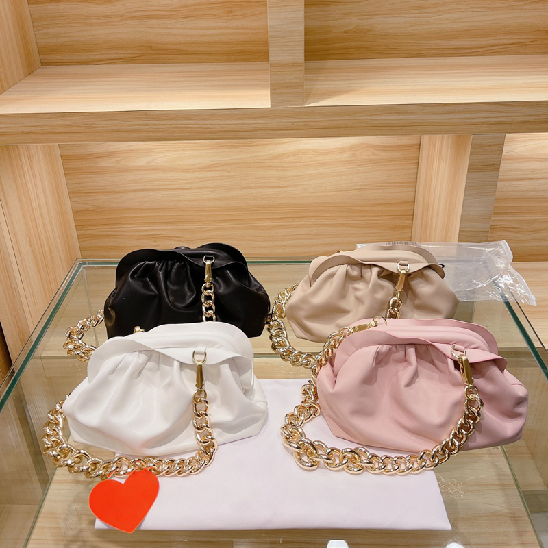 

luxury handbag designer wallet shoulder bags genuine leather different colors gold chain fashion brand high-quality with original box size 2