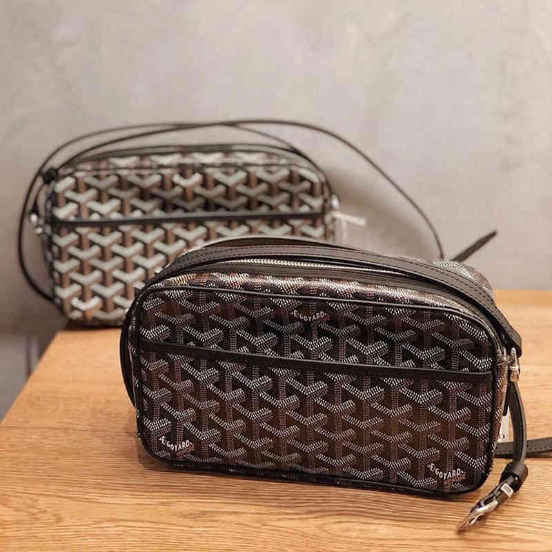 

Wu Yifan's dog tooth bag, elegant German women's Goya leather messenger camera letter one shoulder portable bag