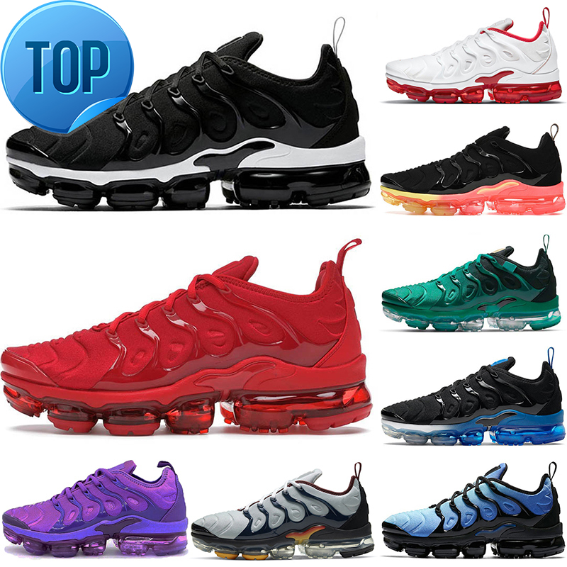 

wholesale tn plus running shoes for men women Triple Black White Cherry Fresh Atlanta Hyper Blue 033 Bred Pure Platinum mens trainers sport, Psychic pink