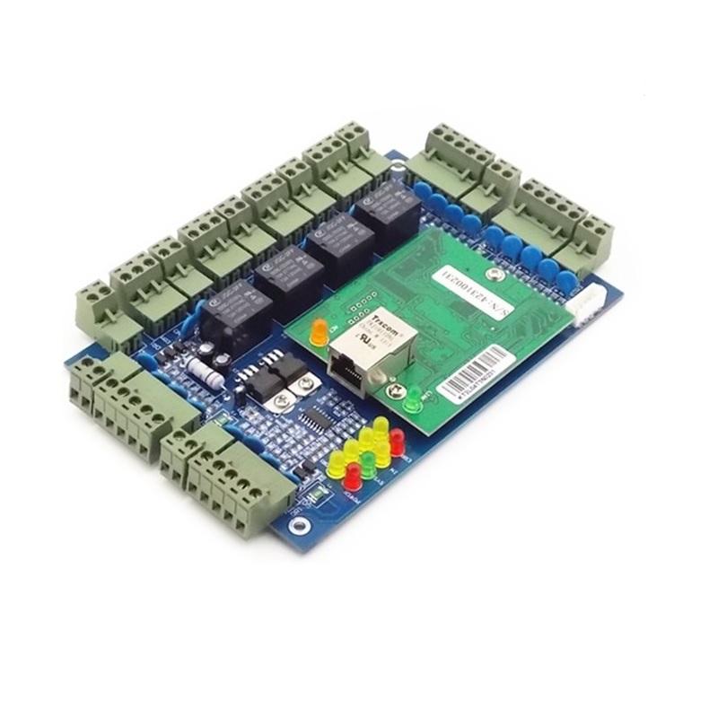 

Web.2004 TCP/IP Network Access Control Board For 4 Doors With Software By PC Browser Mobile Phone Operated Door Panel Fingerprint