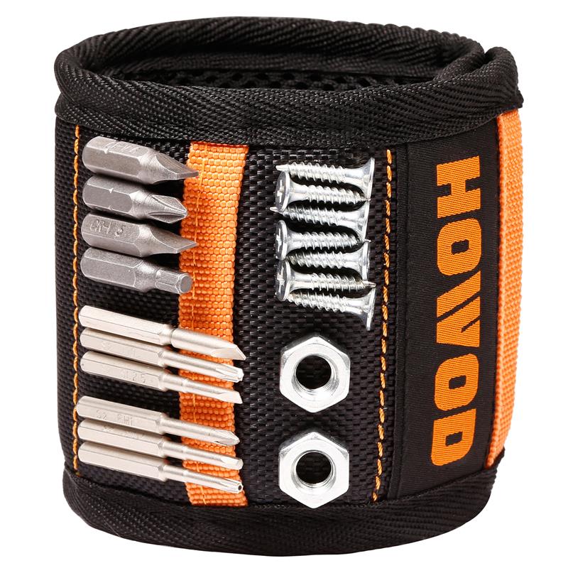 Tools Strong Magnetic Wristband, 20 super strong magnets, for fixing screws, nails, drill bits, magnetic wristbands, tool clips, DIY tool gifts-image-671855097
