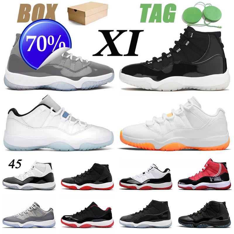 

2022 With Box Jumpman 11 25th Original Basketball Shoes Mens Womens Cool Grey 11s Xi Concord High Space Jam Low Citrus Legend Blue Barons, Customize