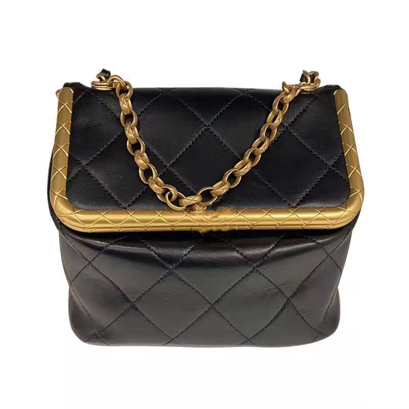 

New bag female sheepskin Mini chain small square dinner, Packing box