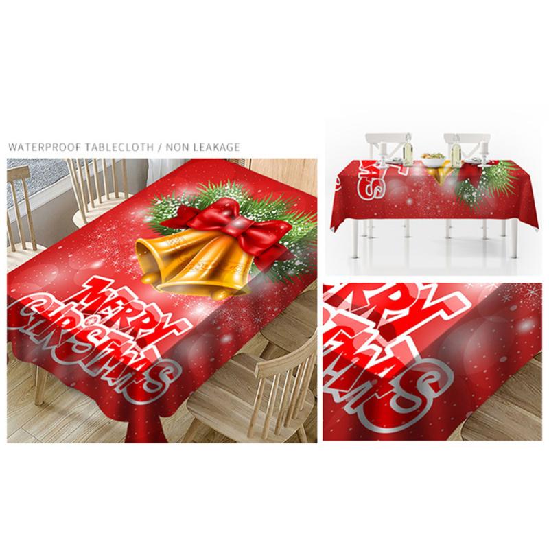 

Christmas Waterproof Tablecloth Lovely Table Cover Tble Decoration Creative Accessories For Home Party (140x140cm) Cloth