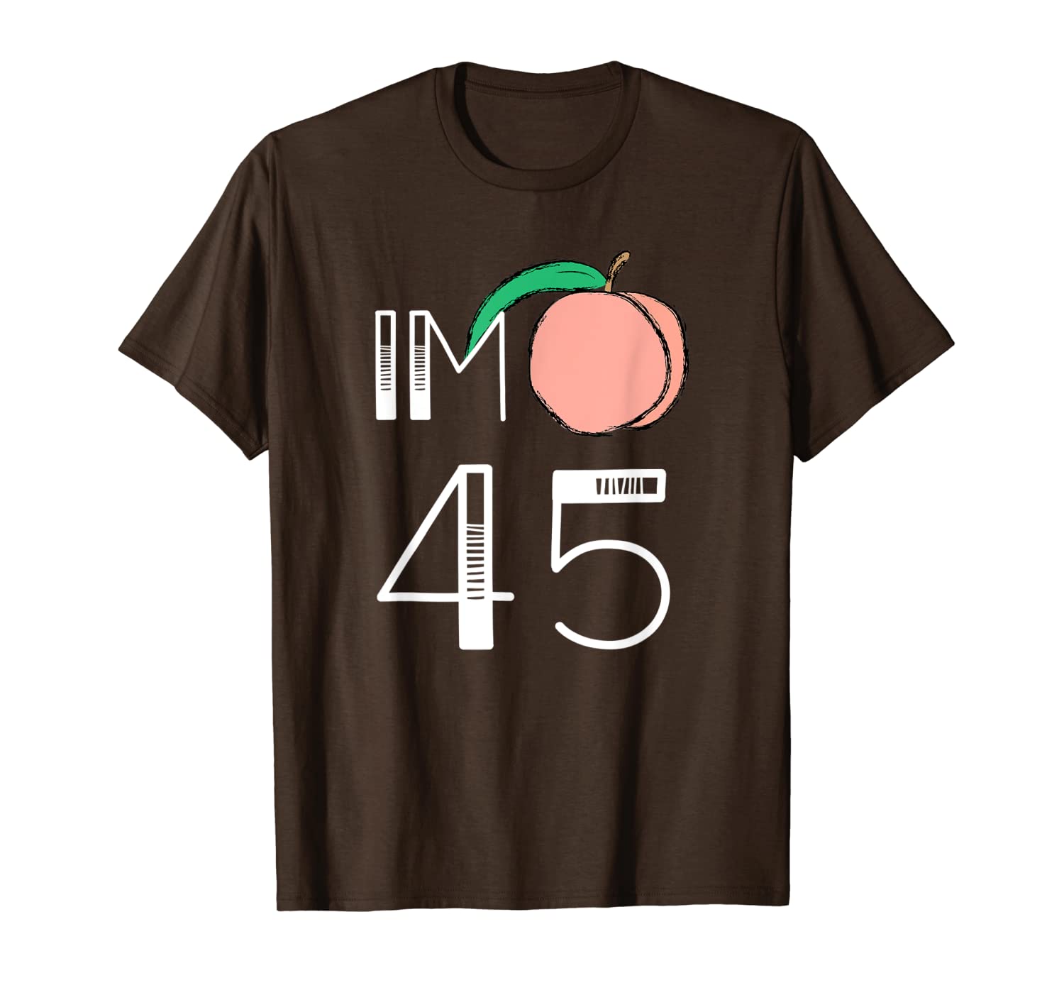 

impeach 45 im peach 45 anti-trump peach fruit funny 2020 t-shirt, White;black
