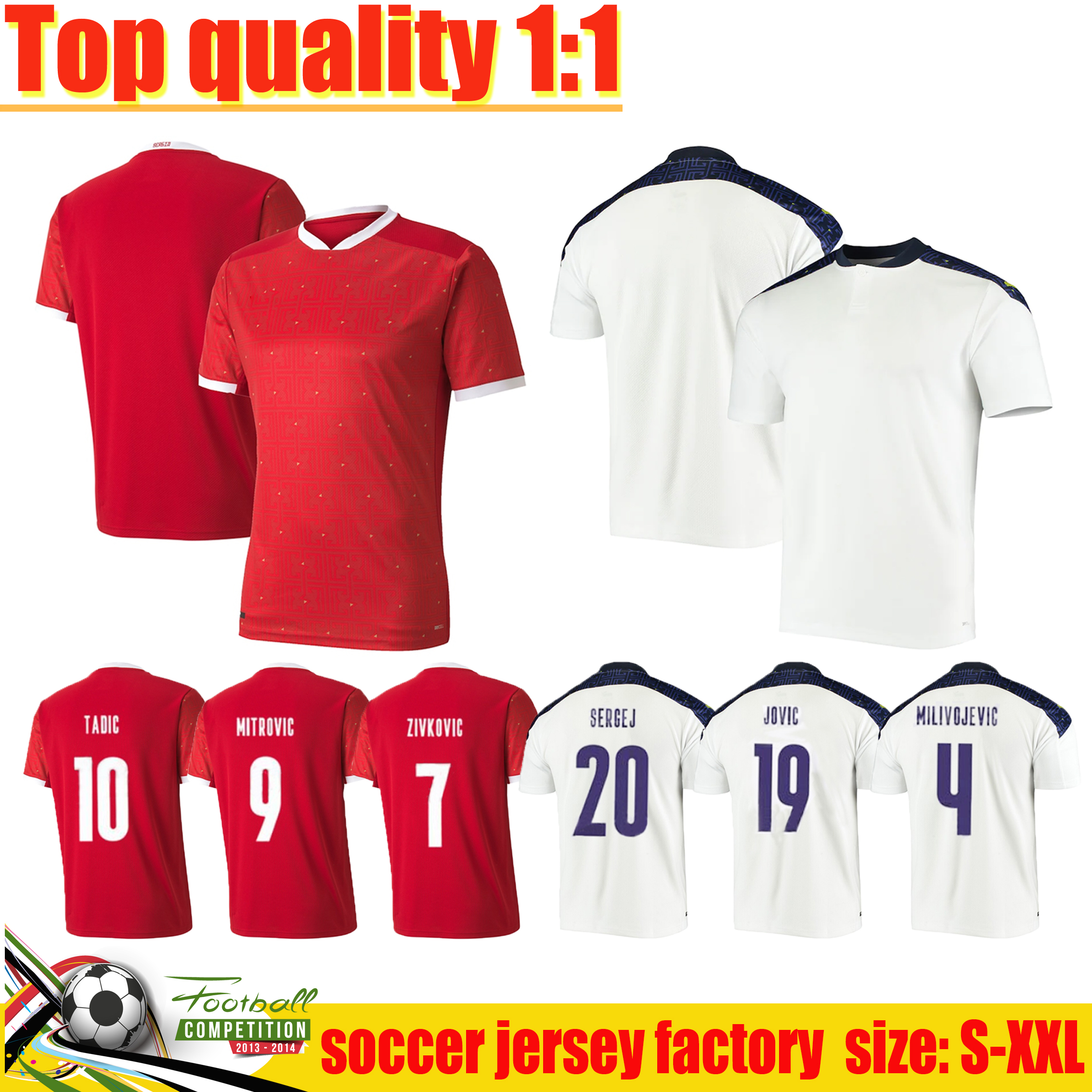 

20/21 TOP quality European Cup home away Soccer Jersey MITROVIC TADIC KOLAROV SERGEJ MATIC KOSTIC IVANOVIC Men Custom Soccers Shirt Uniform, Black;yellow