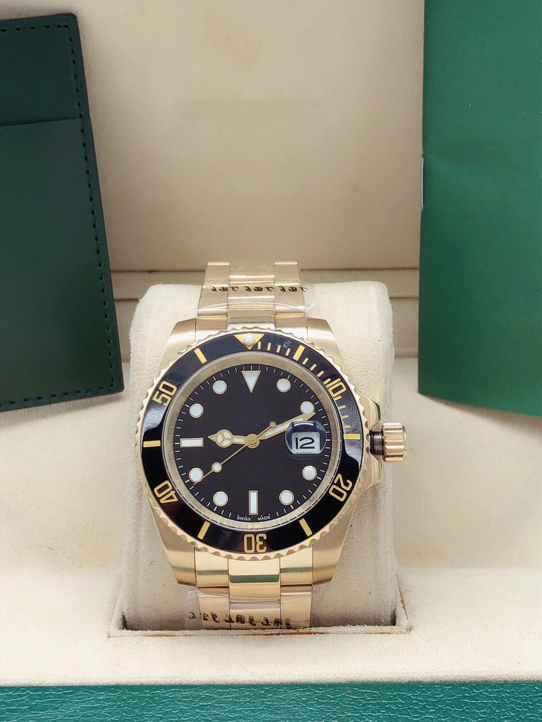 

Newest Model Fashion Mens Automatic Watch Ceramics Bezel 2813 Movement Full Stainless Steel Strap Men Mechanical Wristwatches High Quality Sports Man Watches, 1pcs screwdriver