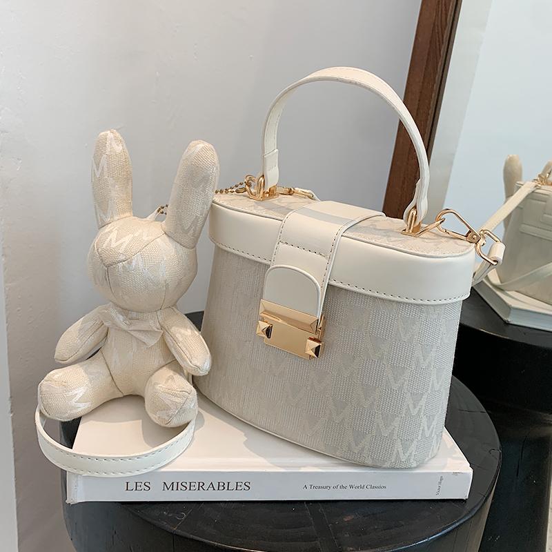 

Evening Bags Contrast Color Tote Bucket Bag 2021 Summer Canvas Women's Designer Handbag Shoulder Messenger Travel