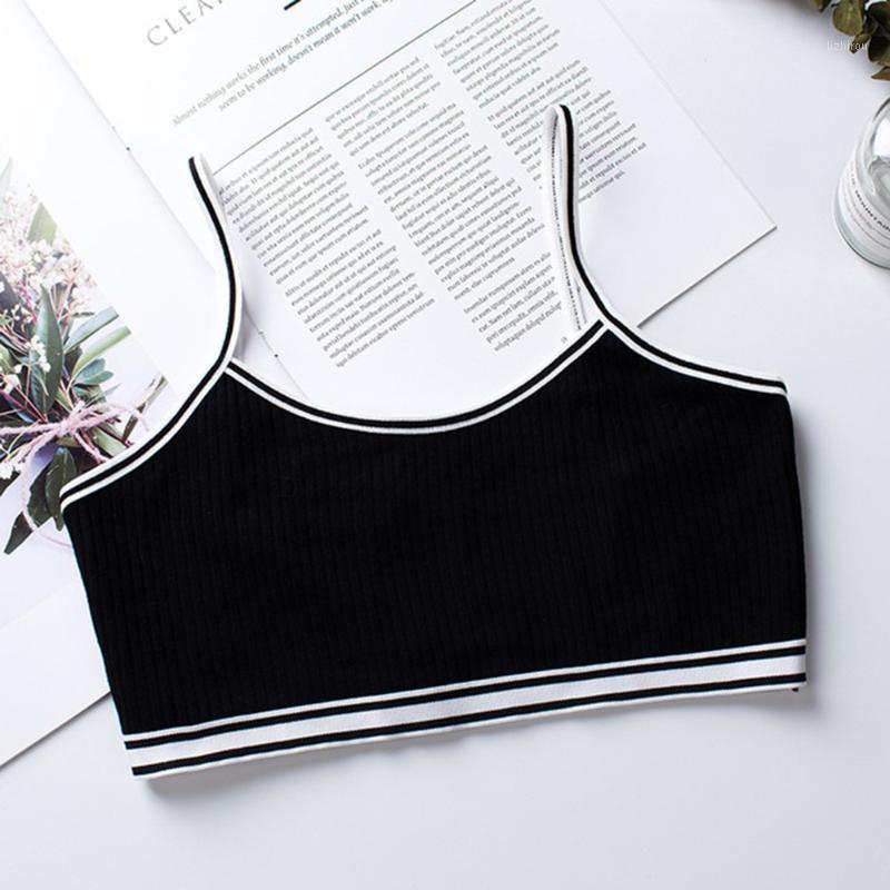 

Camisoles & Tanks Girl Summer Bra Cami Top Pull-up Underwear Vest Sling Student Wrapped Chest Wear, Gray