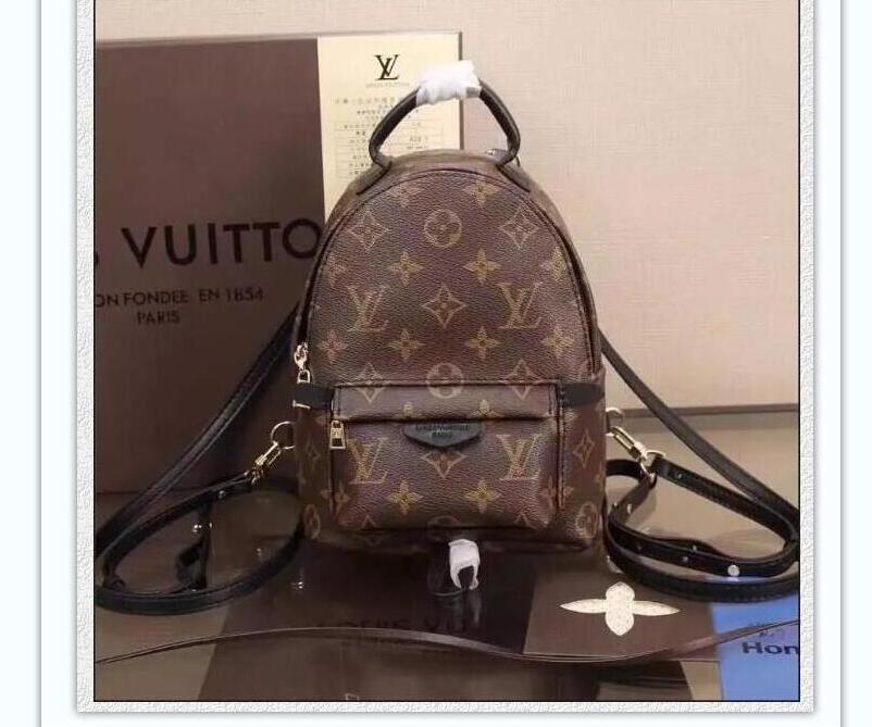

LV LOUIS Designer Bags M44873 Womens BRAND Leathers Backpacks Women Printing Leather VITTON Backpack Luxury Designer&#1