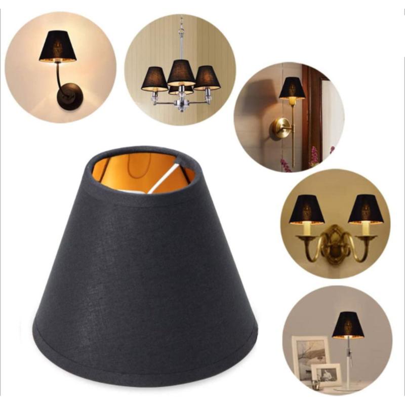 

Lamp Covers & Shades 6pcs Lampshade Lighting Accessories Simple Nordic Modern Simplicity Black Gold Bottom E14 Small Screw Mouth Housing Cov