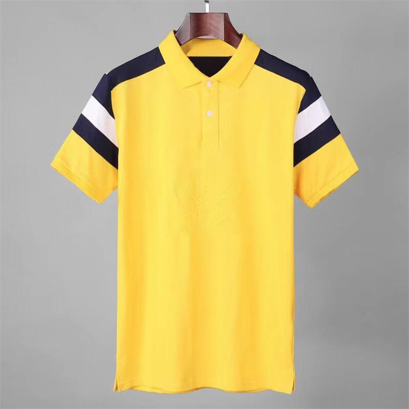

2021 tee Men's Polos Brand Design shirt Summer Street Wear Europe Fashion Men High Quality Cotton Tshirt Casual Short Sleeve #667878, White;black