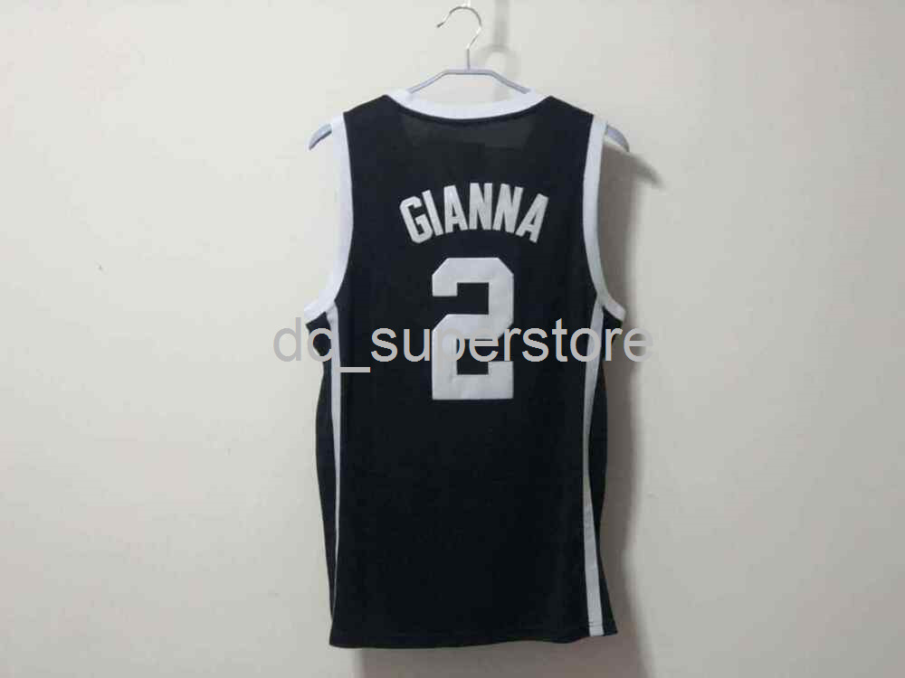 

Gianna Bryant #2 Mamba Basketball Jersey Black & White Stitched custom Men Women Youth Basketball Jersey XS-6XL