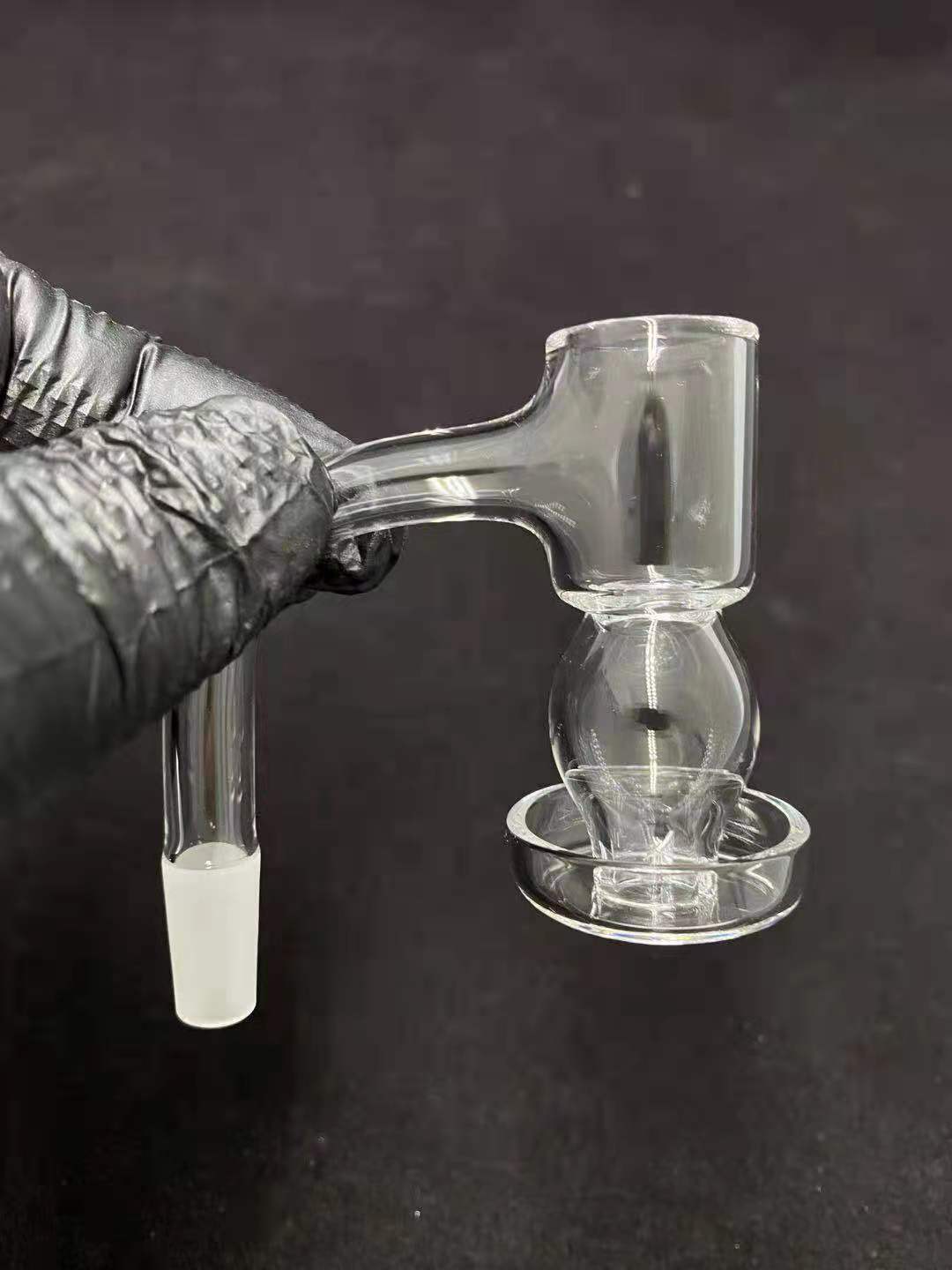 

The Smoking Accessories 20mm Mini Fully Weld Quartz Terp Slurper Banger Nail with 2.5mm Thick Beveled Domeless HQ Spin Vacuum Nails for Glass Bongs