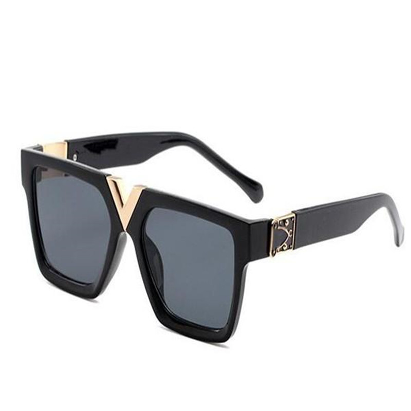 

2021 Brand High Quality Square Luxury Men and Women Sunglasses1 Designer Outdoor Fashion Glasses, White;black