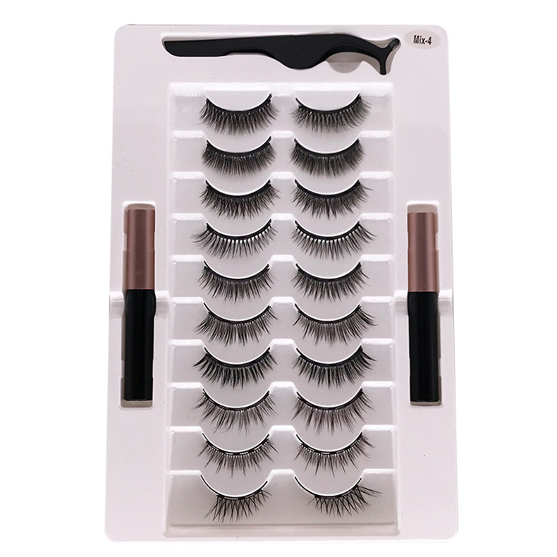 

Magnetic Eyelashes and Magnetic Eyelash Kit with Magnetic Eyeliner Lashes Tweezers False Eyelashes Natural Look Reusable False Lashes No Glue