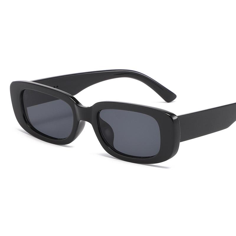 

Sunglasses Fashion Small Rectangle Women Retro Leopard Yellow Tea Eyewear Shades UV400 Trending Men Square Sun Glasses